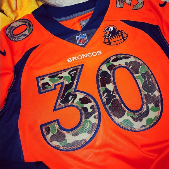 CUSTOM BAPE PHILLIP LINDSAY BRONCOS JERSEY - Picture 4 of 5
